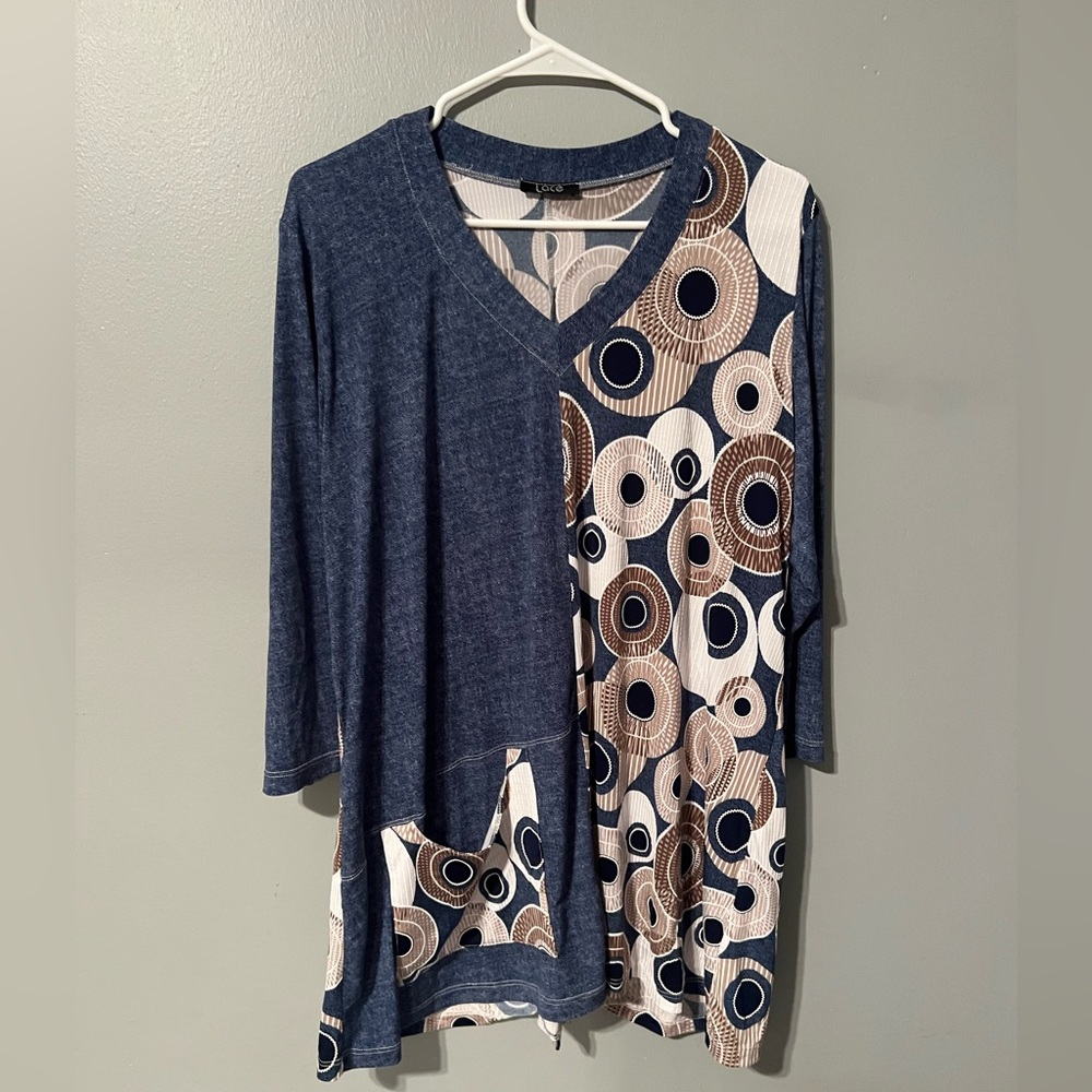 LACE brand women’s top 3/4 sleeve XXL